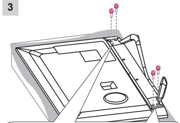 LG 47LA660S - Attaching the stand - 7
