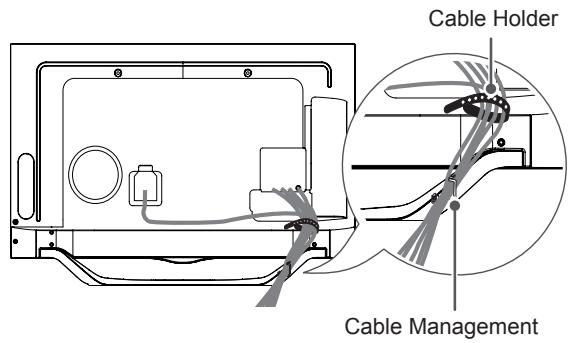 LG 47LA660S - Tidying cables - 2
