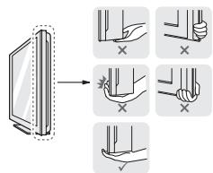 LG 32LF5610 - Lifting and moving the TV - 2