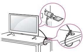 LG 32LF5610 - Using the kensington security system - 1