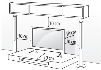 LG 32LF5610 - Installation sur une table - 1