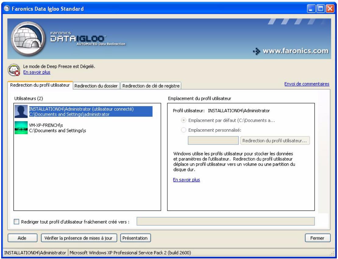 FARONICS DATA IGLOO - Redirection du profil utilisateur - 4