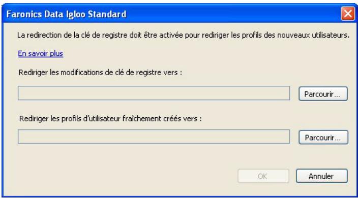 FARONICS DATA IGLOO - Redirection automatique des profils utilisés fraîchement créés - 1
