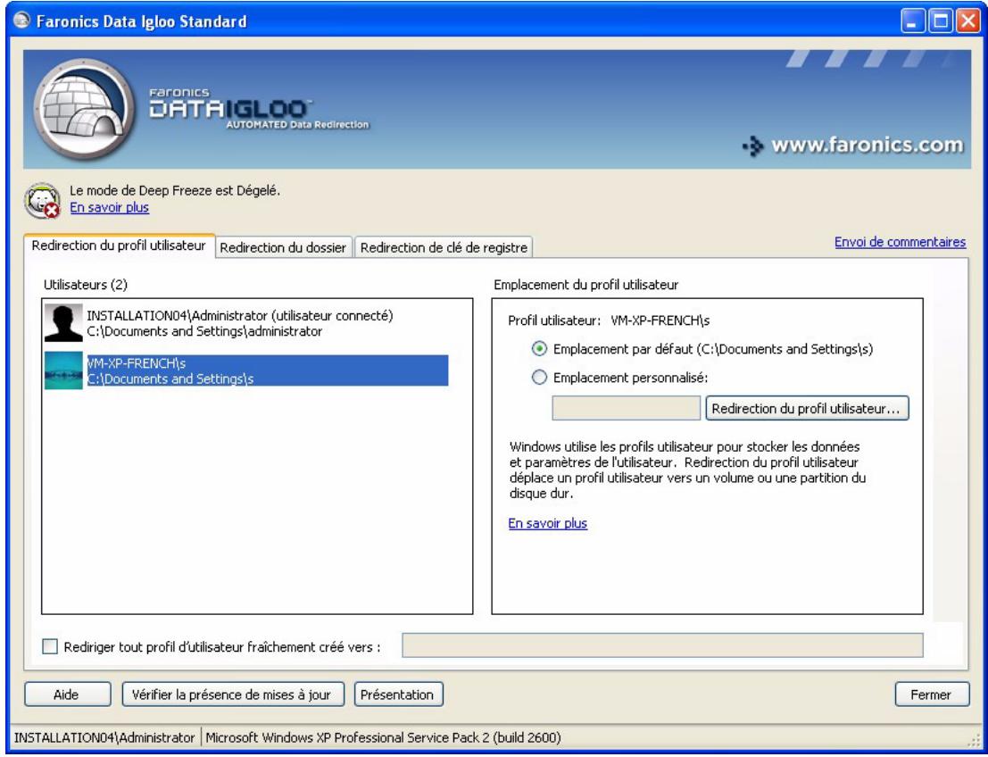 FARONICS DATA IGLOO - Redirection du dossier - 1