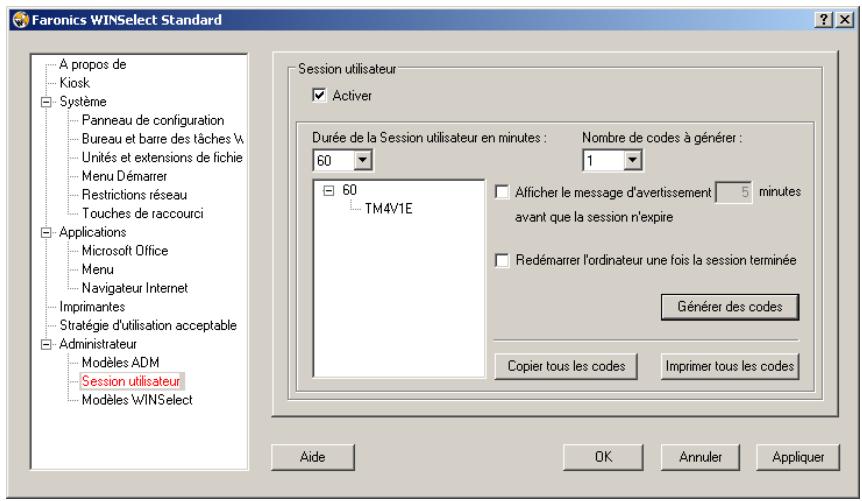 FARONICS WINSELECT STANDARD - Session utilisateur - 1