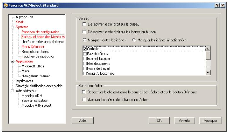 FARONICS WINSELECT STANDARD - Bureau et barre des tâches Windows - 1