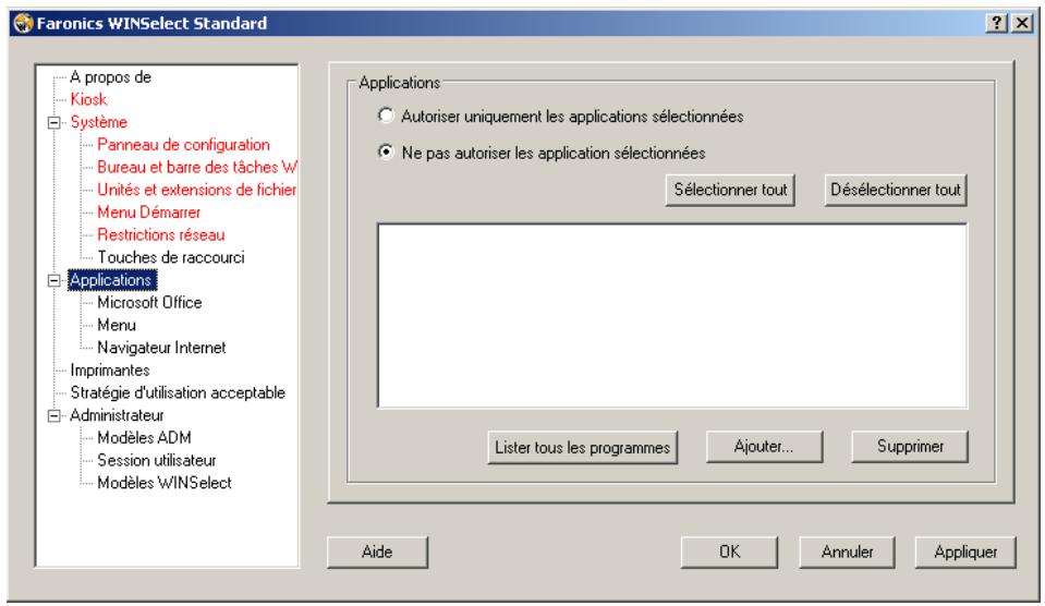 FARONICS WINSELECT STANDARD - Applications - 1