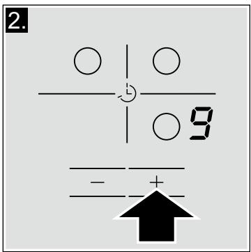 BOSCH PIM611T16E - Selecteer de kookzone en de vermogensstand - 2