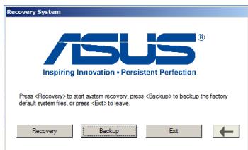 ASUS EEE PC X101CH-BLK023S - Utiliser la partition de restauration (Restauration F9) - 3