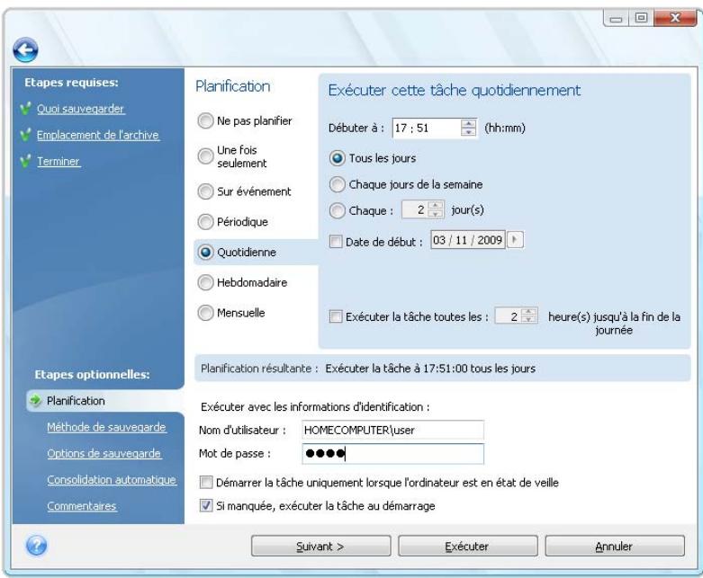 ACRONIS TRUE IMAGE HOME 2010 - Planification - 1