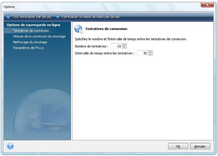 ACRONIS TRUE IMAGE HOME 2010 - Tentatives de connexion - 1