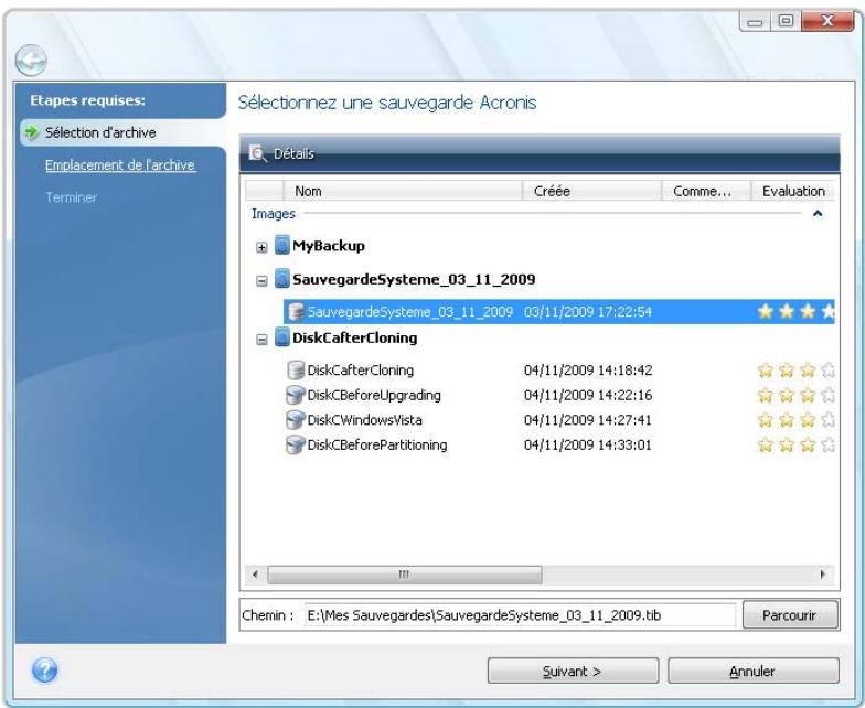 ACRONIS TRUE IMAGE HOME 2010 - Conversion en sauvegarde Windows - 1