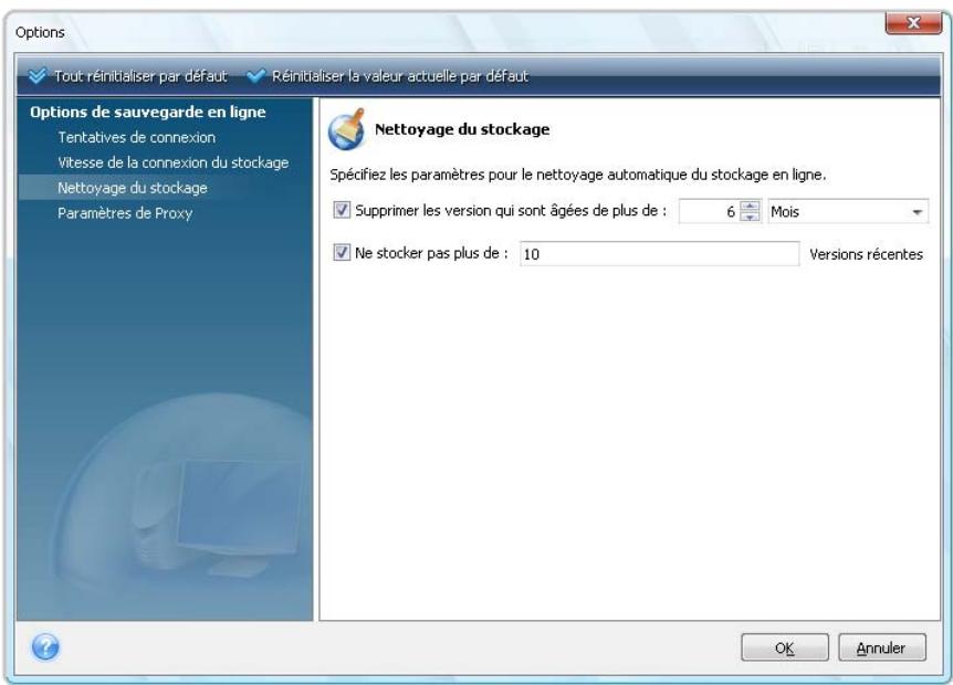 ACRONIS TRUE IMAGE HOME 2010 - Nettoyage du stockage - 1