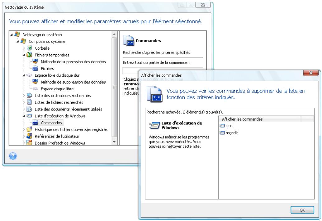 ACRONIS TRUE IMAGE HOME 2010 - Paramètre « Commandes - 1