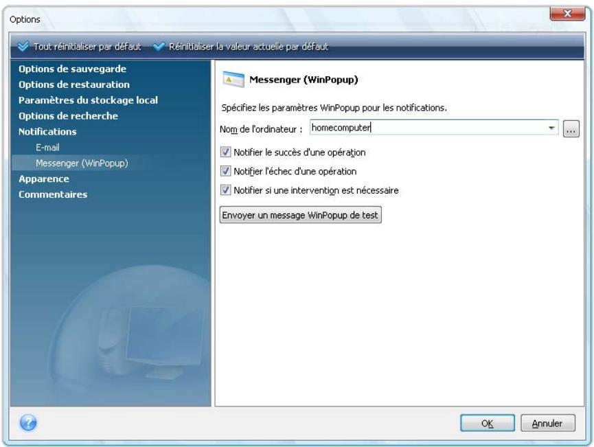 ACRONIS TRUE IMAGE HOME 2010 - Notification par courrier électronique - 3