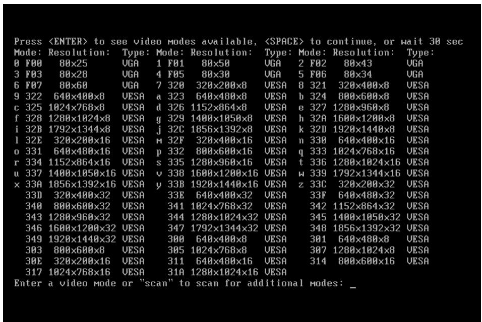 ACRONIS TRUE IMAGE HOME 2010 - Sélection du mode vidéo lors du démarrage effectué à partir du support de secours - 2
