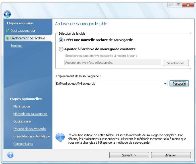 ACRONIS TRUE IMAGE HOME 2010 - Espace de travail du programme - 2