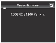 NIKON COOLPIX S4200 - Ver Version du firmware - 1