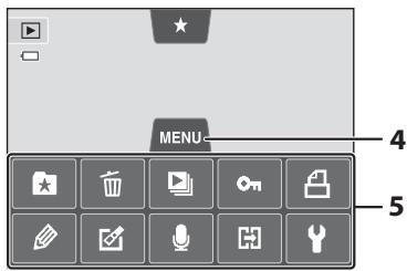 NIKON COOLPIX S4200 - Mode de visualisation (commandes de fonction) - 2