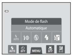 NIKON COOLPIX S4200 - Touchez l'icone correspondant au mode de flash désiré. - 1