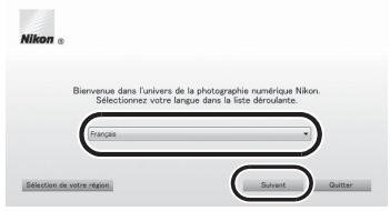NIKON COOLPIX S4200 - Sélectionnez une langue dans la boite de dialogue de sélection de la langue pour ouvrir la fenêtre d'installation. - 1