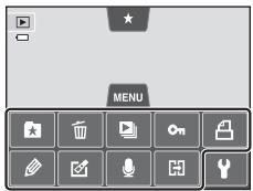 NIKON COOLPIX S4200 - Fonctions disponibles en mode de visualisation (menu visualisation) - 1