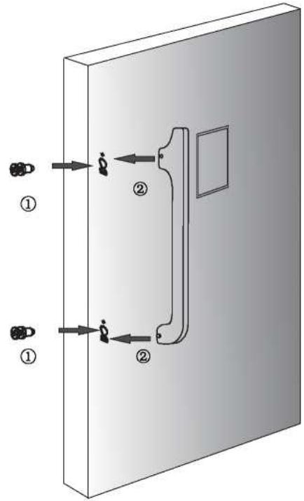 BRANDT BFD5827NX - Instalación de la manija de la puerta - 1