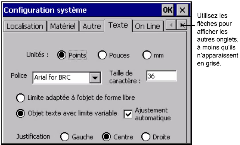 BRADY GLOBALMARK - Pour acceder aux options de configuration du système - 1