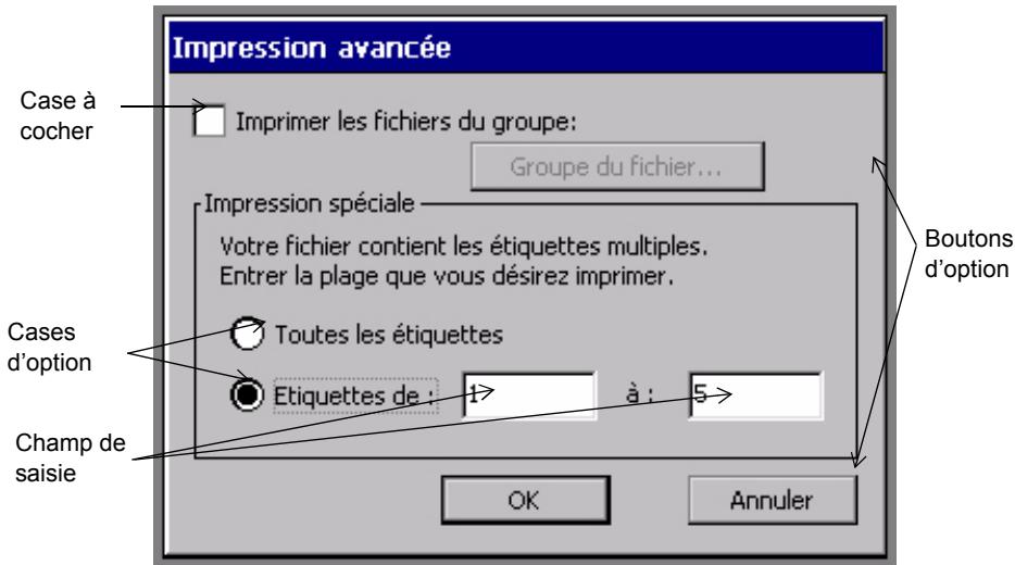 BRADY GLOBALMARK - Utilisation des champs de saisie - 2