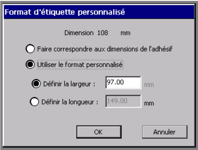 BRADY GLOBALMARK - Pour modifier le format d'une étiquette - 1
