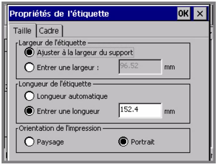 BRADY GLOBALMARK - Modification du format et de l'orientation de l'étiquette - 1