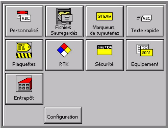 BRADY GLOBALMARK - Menu principal - 1