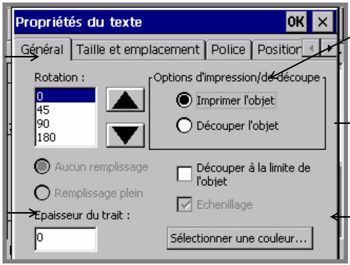 BRADY GLOBALMARK - Pour modifier les propriétés d'un objet - 2