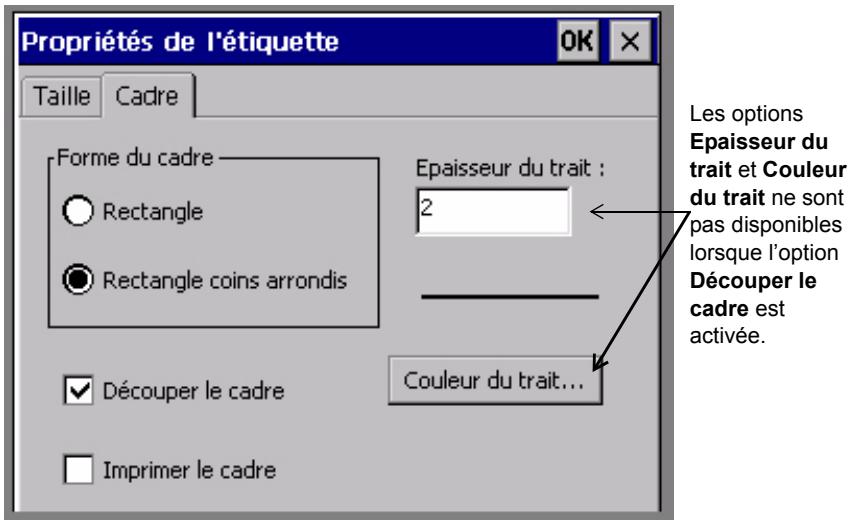 BRADY GLOBALMARK - Pour exécuter une découpe autour du cadre de l'étiquette - 1