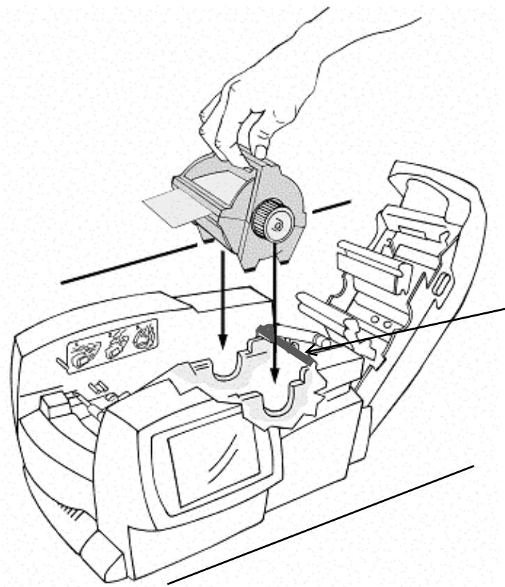 BRADY GLOBALMARK - Insertion de la cartouche de support - 1