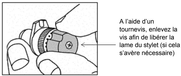 BRADY GLOBALMARK - Remplacement de la lame du stylet - 3