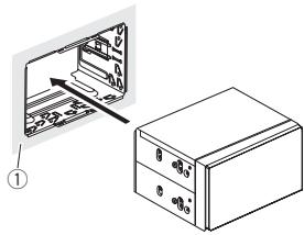 PIONEER FH-X700BT - Installazione utilizzato il supporto - 2