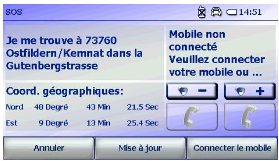 FALK NAVIGATOR 10 - SOS (en option) /Fonction «Ma position» - 2
