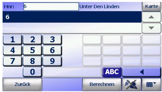 FALK NAVIGATOR 10 - Selectionner un numero de rue - 1