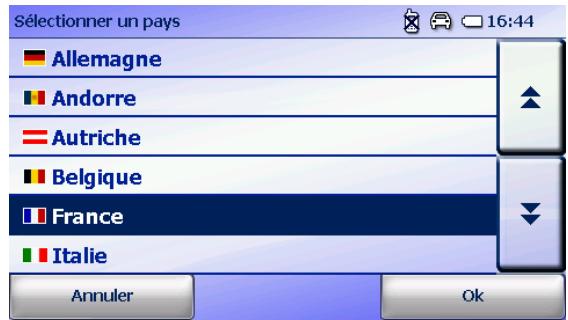 FALK NAVIGATOR 10 - Sélectionner un pays - 1