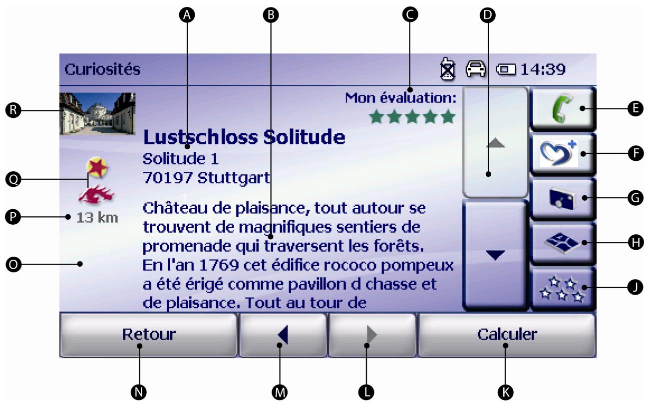 FALK NAVIGATOR 10 - Vue en détaill d'une destination spéciale - 1