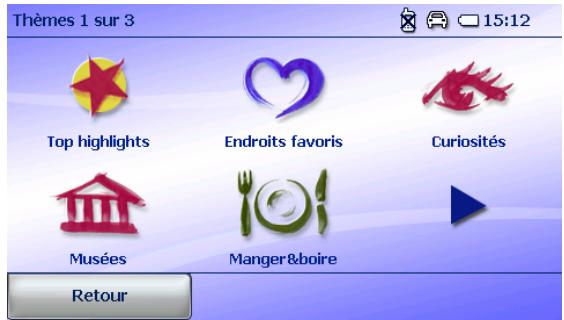 FALK NAVIGATOR 10 - Sélection d'une catégorie thématique Travel Guide - 1