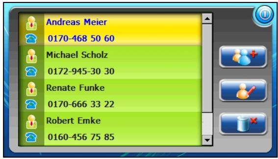 FALK NAVIGATOR 10 - Supprimer des contacts - 1