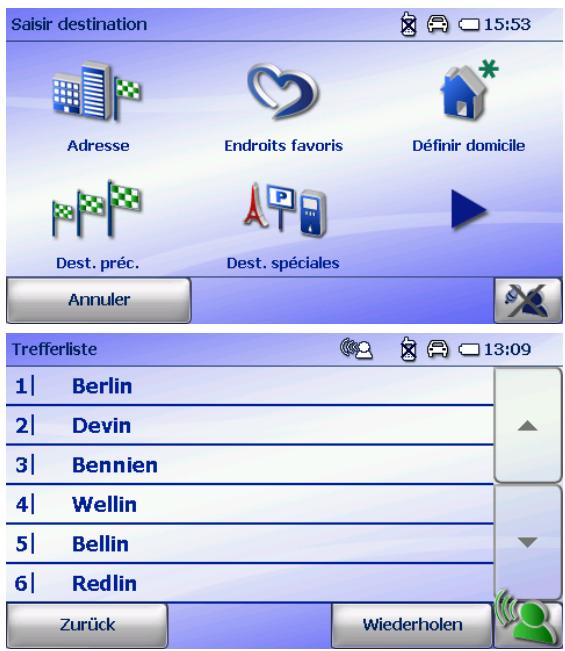 FALK NAVIGATOR 10 - Saisie de la destination par la commande vocale - 1