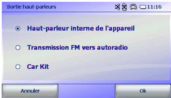 FALK NAVIGATOR 10 - Sortie audio - transmetteur FM (en option) - 2