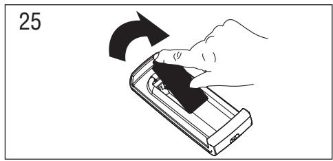 DELONGHI PAC WE126 - Introduction ou remplacement des piles - 1