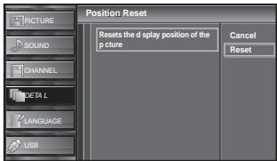 SYLVANIA LC427SSX - Position Reset - 2