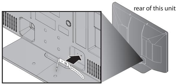 SYLVANIA LC427SSX - Cable Management - 1