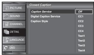 SYLVANIA LD195SSX - Caption Service - 4