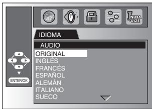 SYLVANIA LD195SSX - Ajuste de Idioma en DVD - 10
